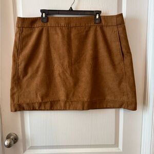 J. Crew Tan Mini Skirt